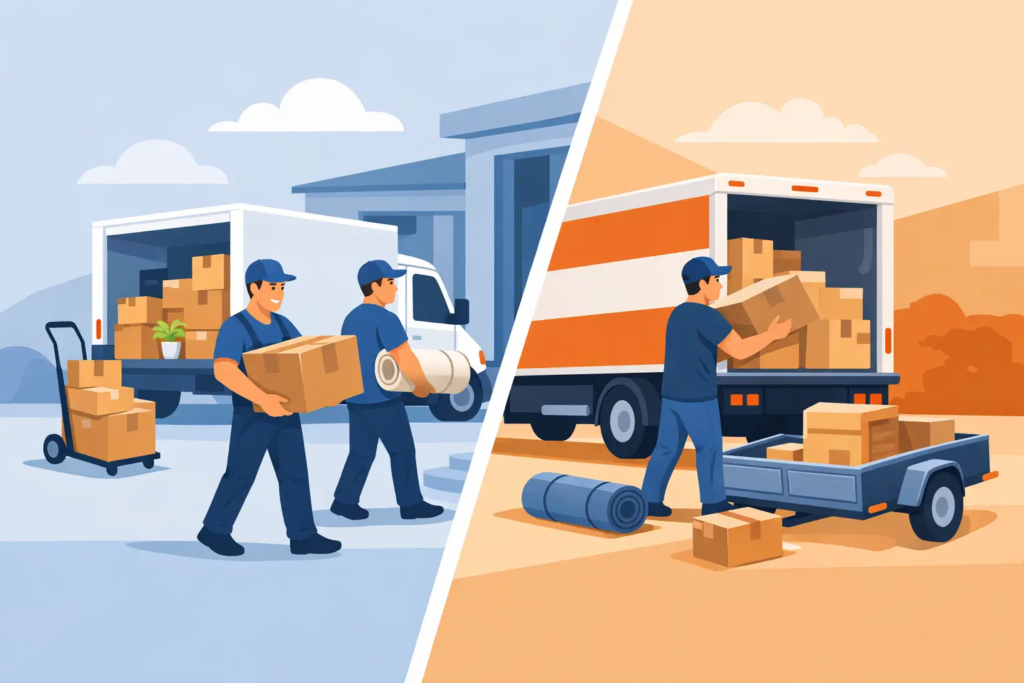 Full Service Movers vs Truck Rental