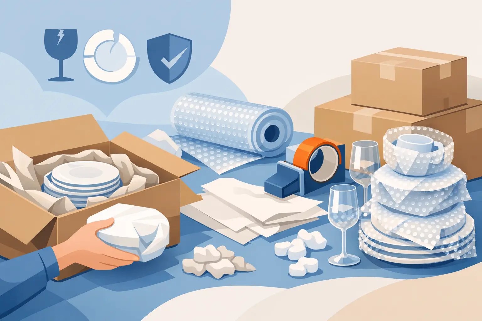 How to Pack Fragile Dishes Without Breaks